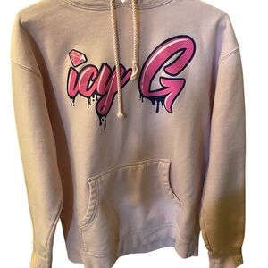 Icy G Light Pink Hoodie for Women